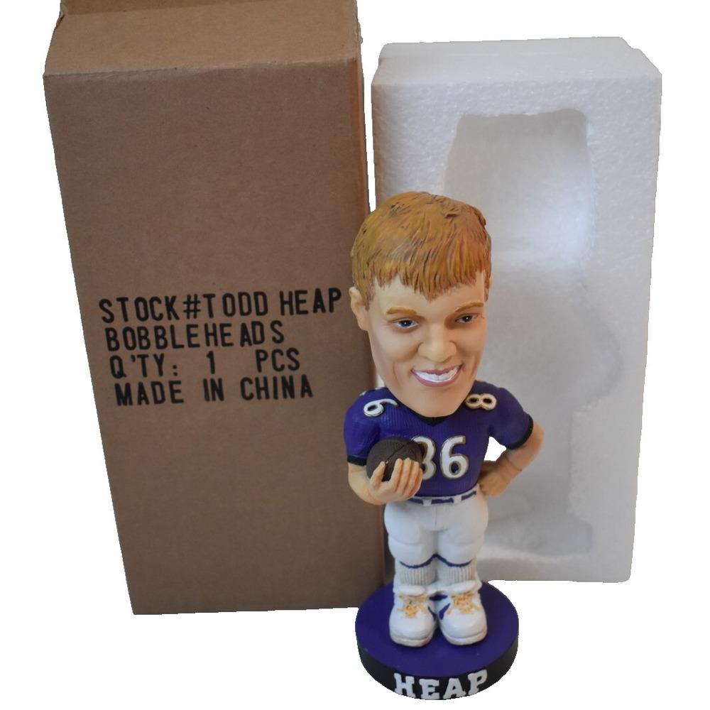 Baltimore Raven's #86 Todd Heap Bobblehead NFL Tight End NIB Football